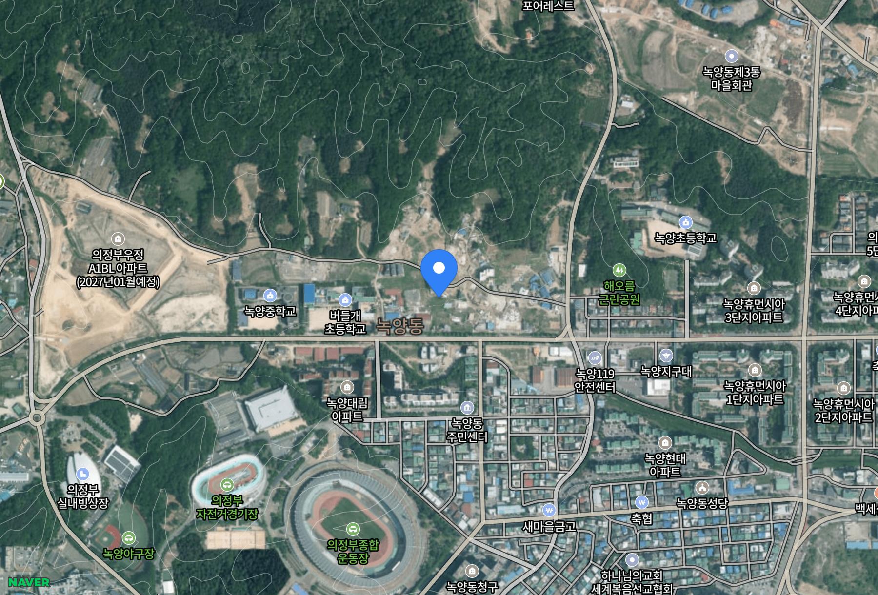 의정부우정 A2블록 공공분양주택(본청약) 주변 교통 지도